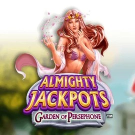 Almighty Jackpots: Garden of Persephone slot logo by Novomatic at Beef Casino