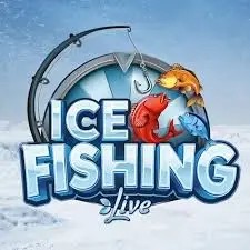 Ice Fishing Live by Evolution, showcased at beefscasino.net – game logo