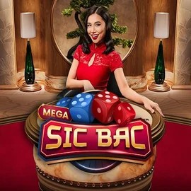Mega Sic Bac online game logo by Pragmatic Play on beefscasino.net