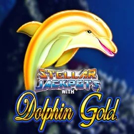 Dolphin Gold with Stellar Jackpots logo by Lightning Box Game Beef Casino