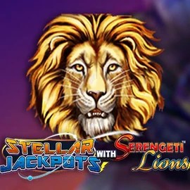 Stellar Jackpots with Serengeti Lions logo – Jackpots by Lightning Box Game at Beef Casino